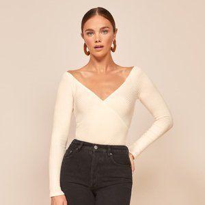 Reformation Minnie Wrap Top